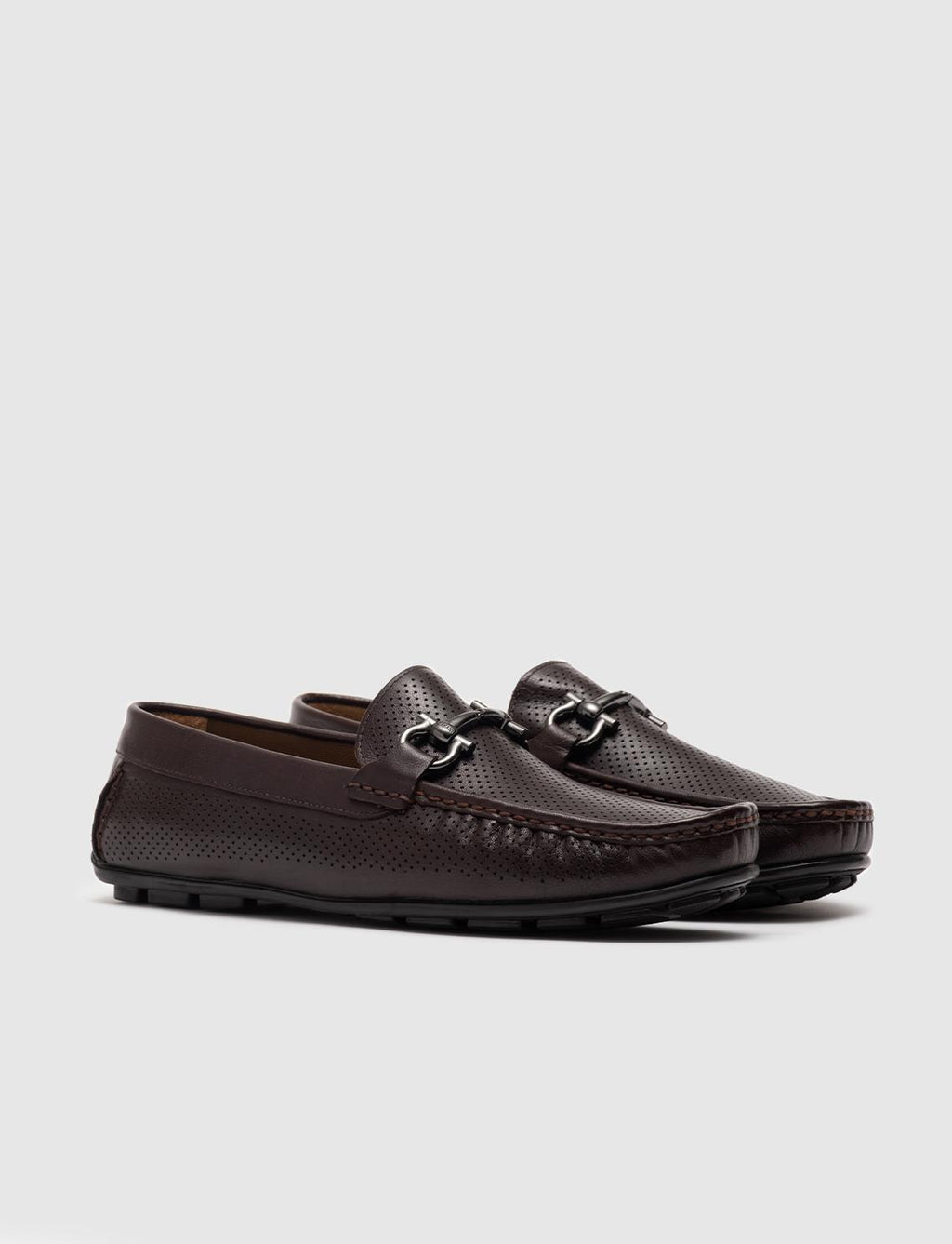 Genuine Leather Dark Brown Men's Loafer