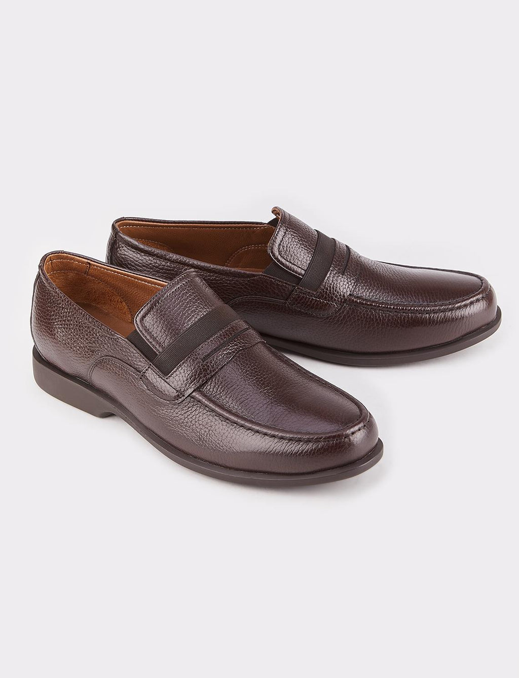 Genuine Leather Brown Men's Loafer