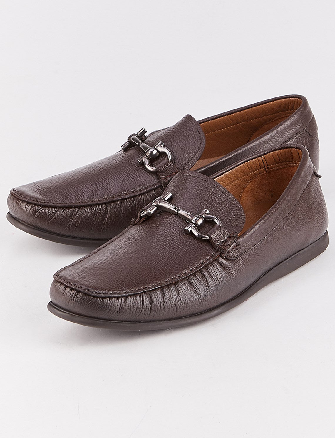 Genuine Leather Brown Men's Loafer