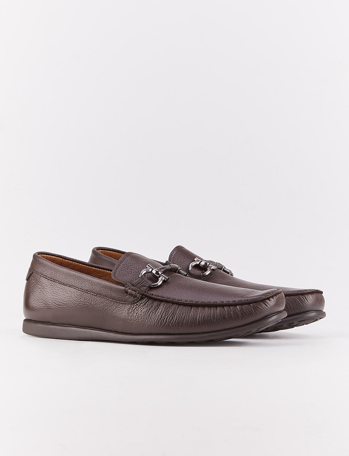 Genuine Leather Brown Men's Loafer