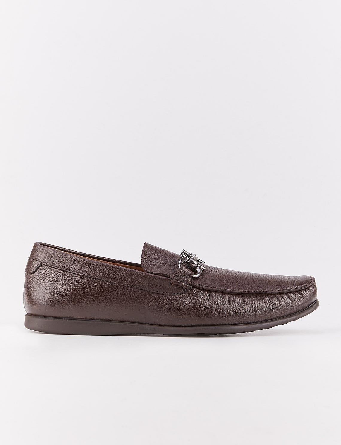 Genuine Leather Brown Men's Loafer