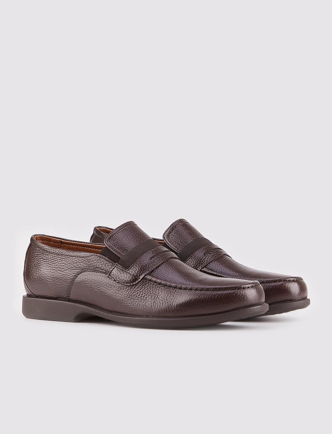 Genuine Leather Brown Men's Loafer