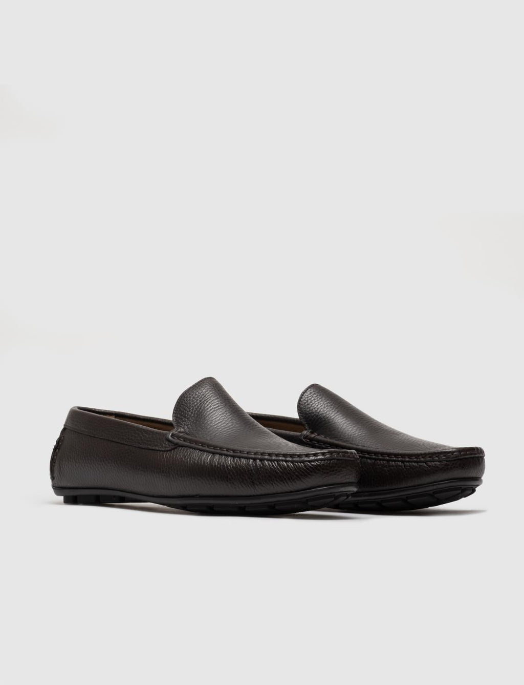 Genuine Leather Dark Brown Men's Loafer