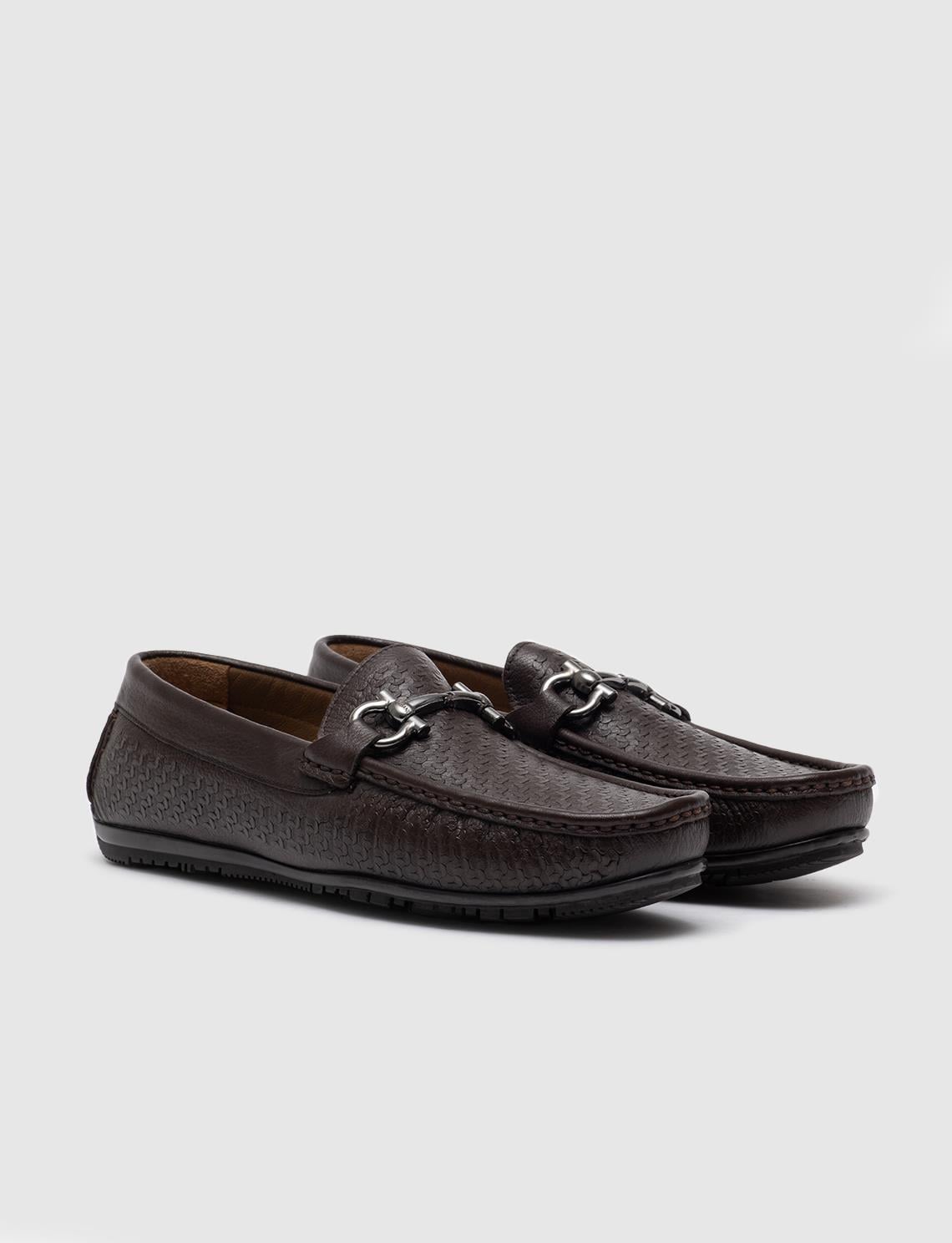 Genuine Leather Brown Men's Loafer