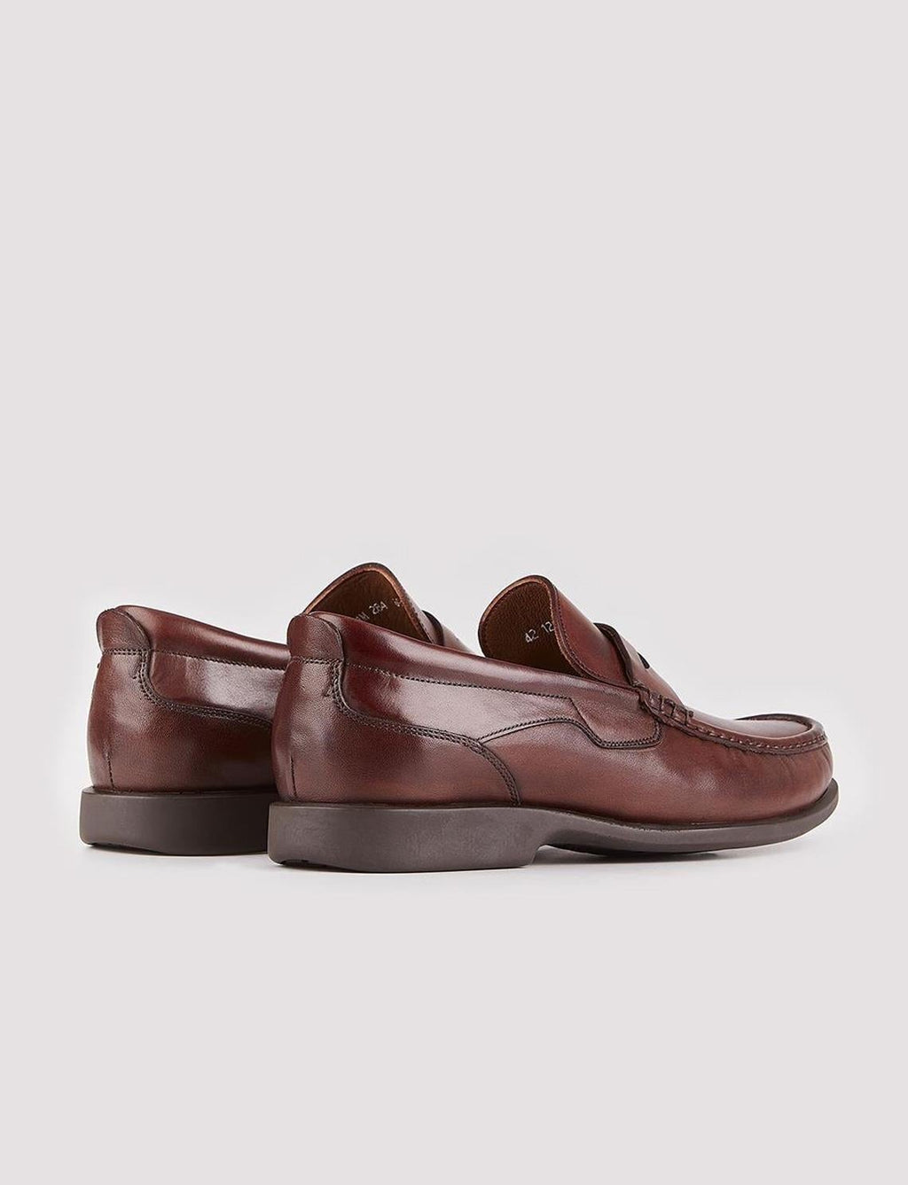 Genuine Leather Brown Loafers Men's Casual Shoes