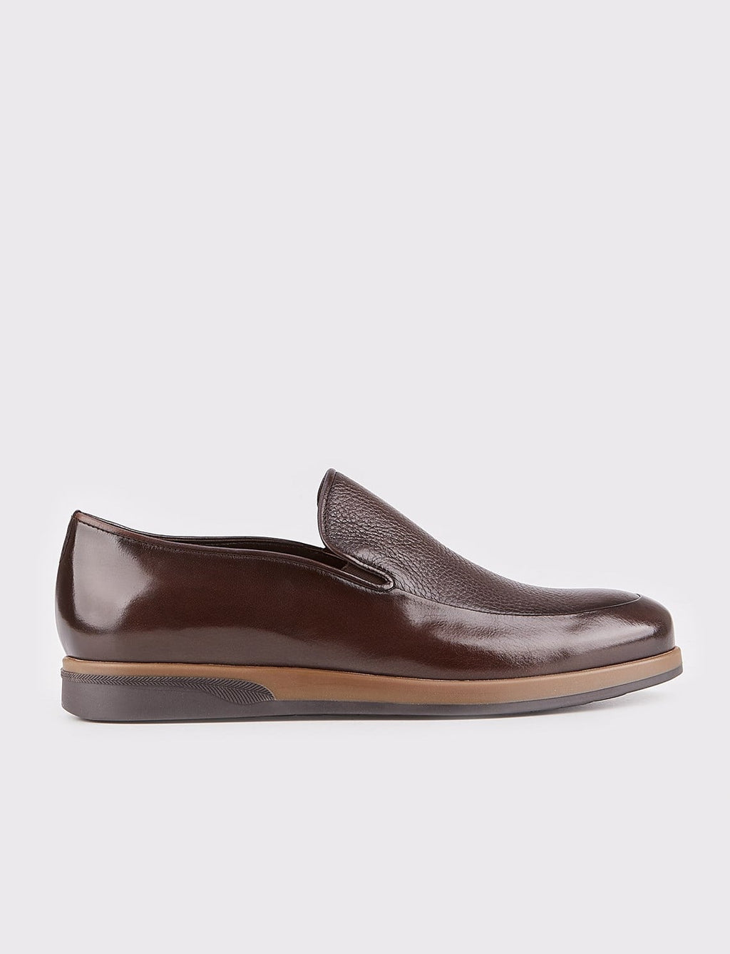 Genuine Leather Brown Custom Design Men's Classic Shoes