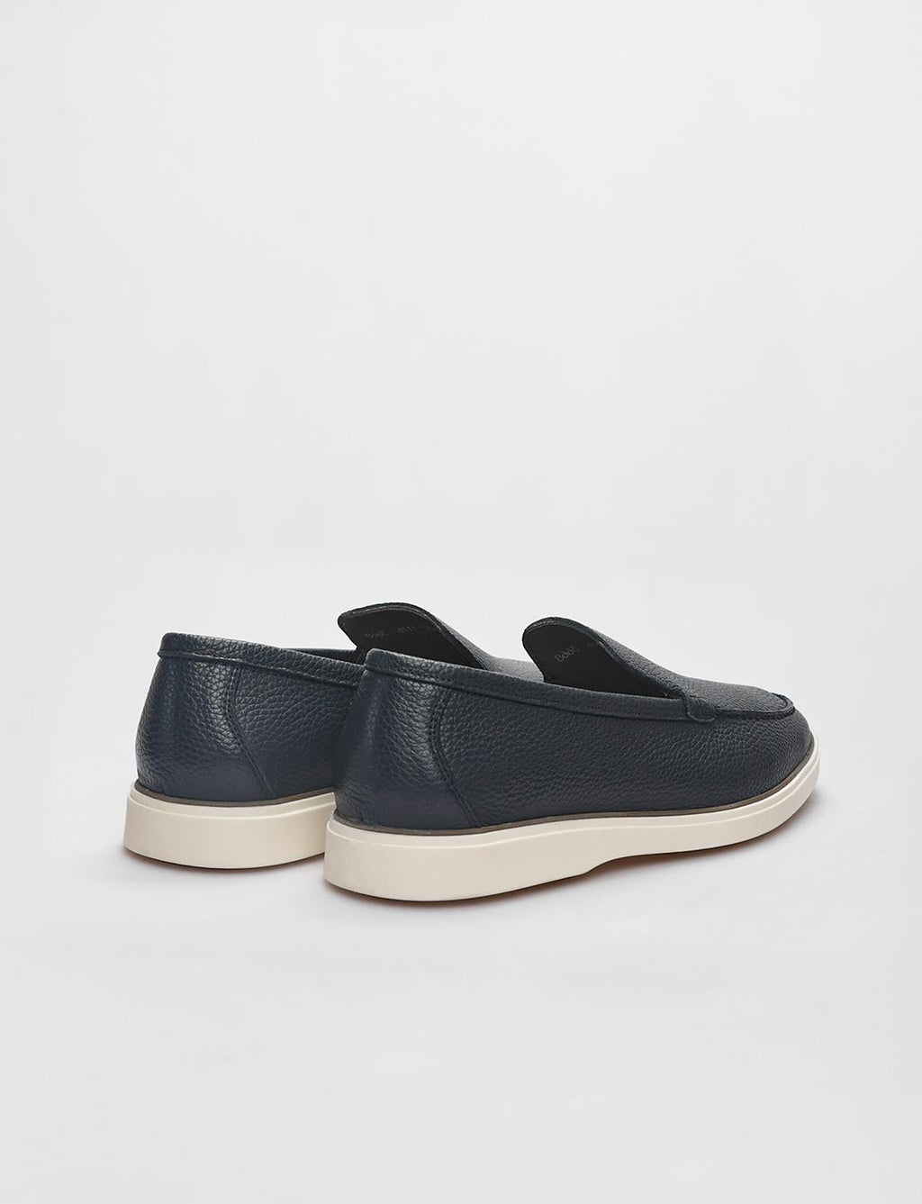 Genuine Leather Navy Blue Men's Loafer