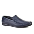 Genuine Leather Navy Blue Men's Loafer