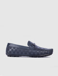 Genuine Leather Navy Blue Men's Loafer
