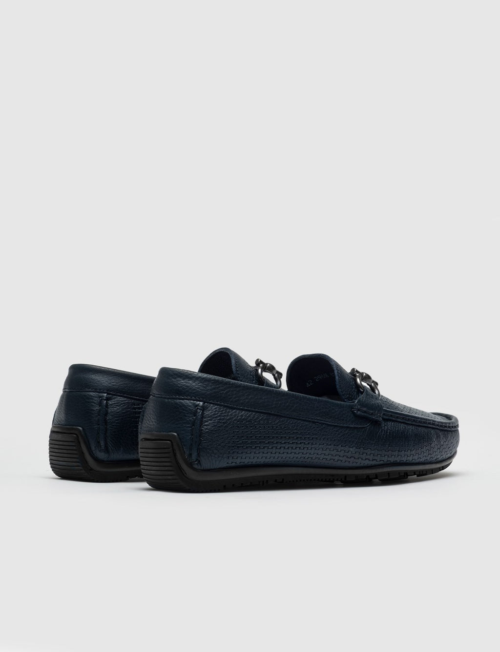 Genuine Leather Navy Blue Men's Loafer
