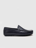 Genuine Leather Navy Blue Men's Loafer