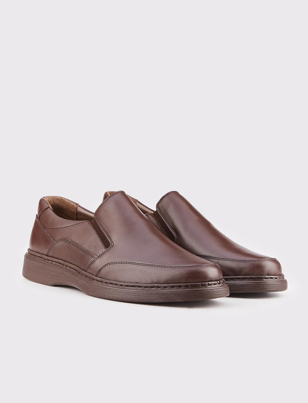 Genuine Leather Seasonal Brown Men's Casual Shoes