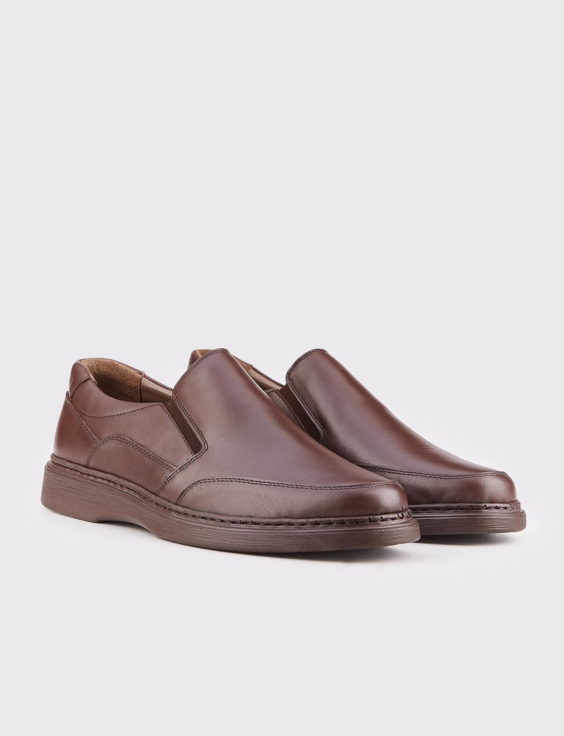 Genuine Leather Seasonal Brown Men's Casual Shoes