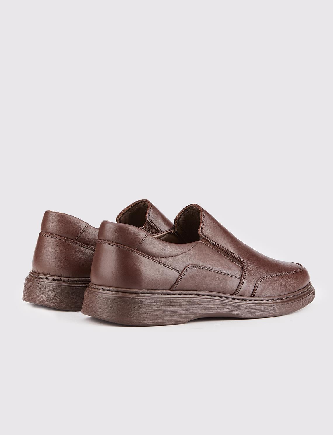 Genuine Leather Seasonal Brown Men's Casual Shoes