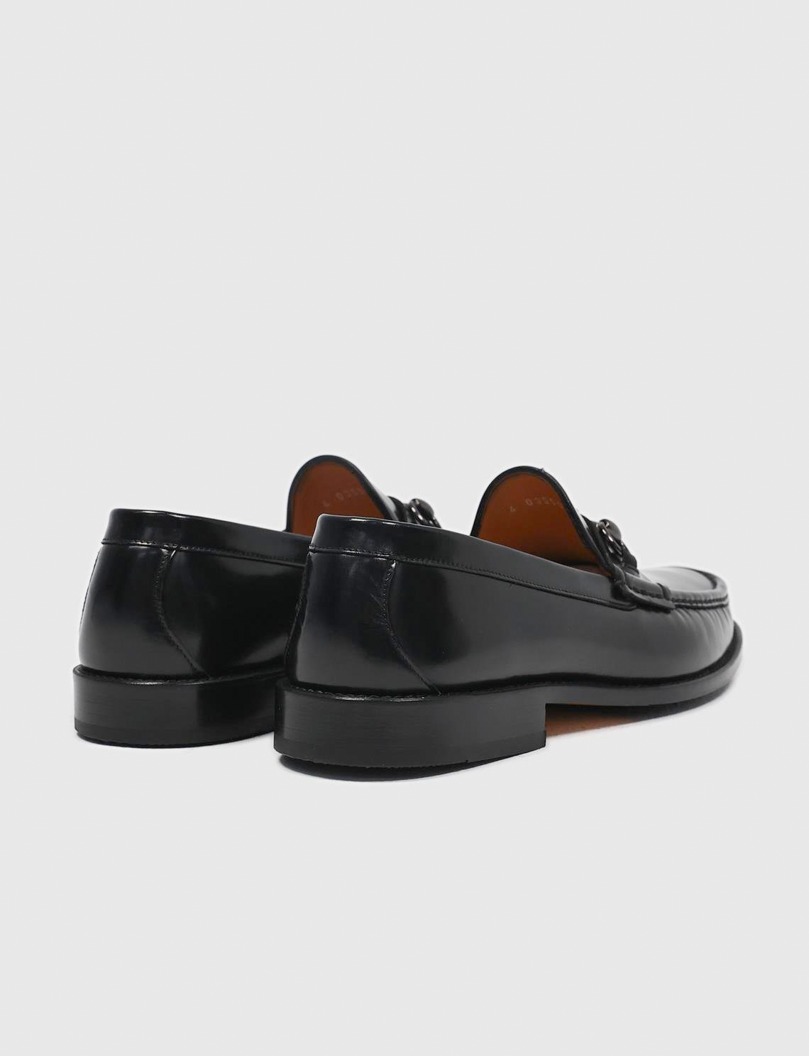 Genuine Leather Black Buckle Men's Classic Shoes