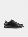 Genuine Leather Black Lace-up Men's Casual Shoes