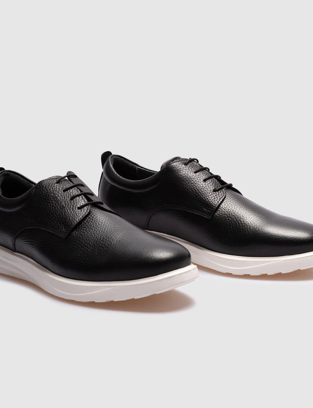 Genuine Leather Black Lace-up Men's Casual Shoes