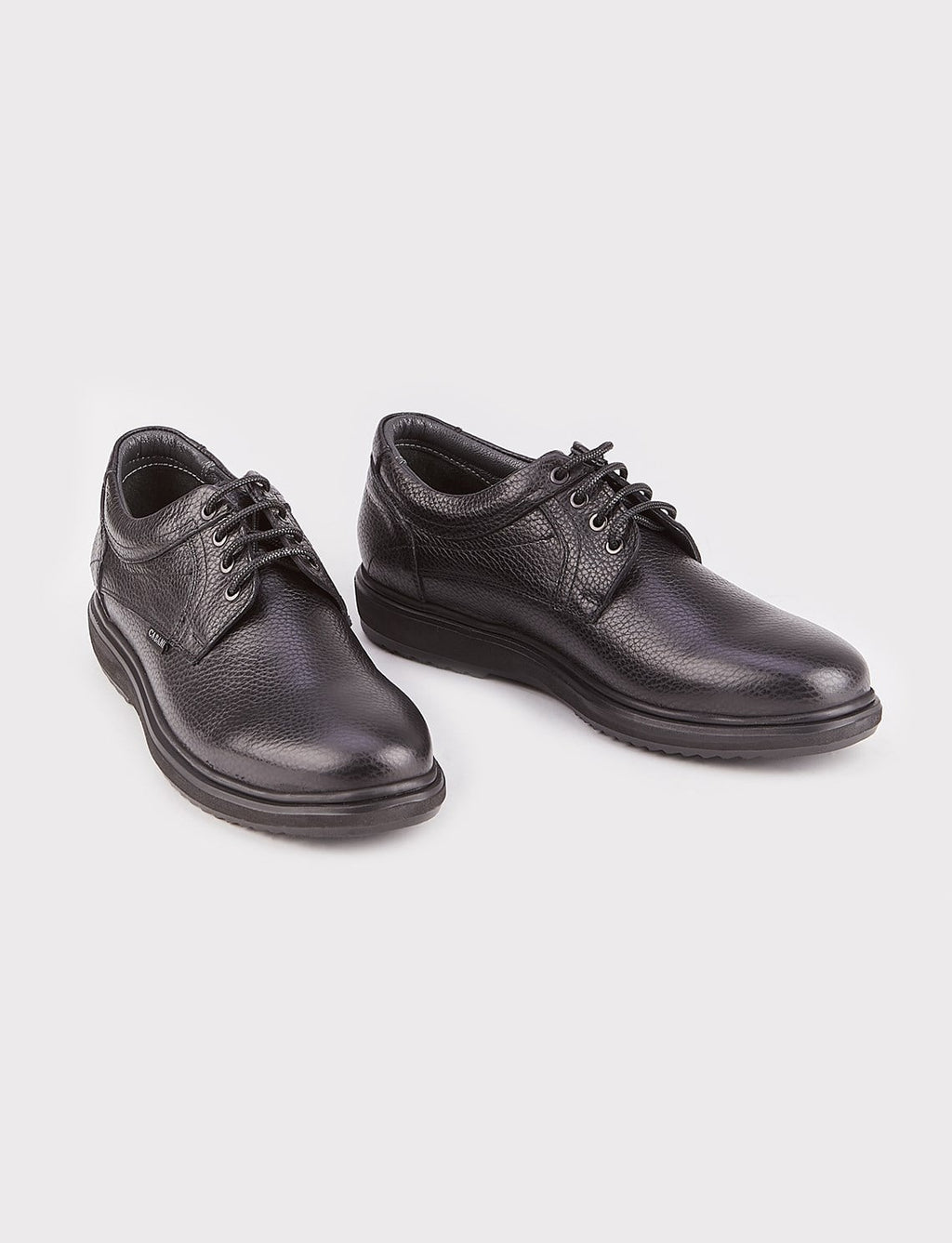 Genuine Leather Black Lace-up Men's Casual Shoes