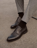 Genuine Leather Black Lace-up Men's Classic Shoes