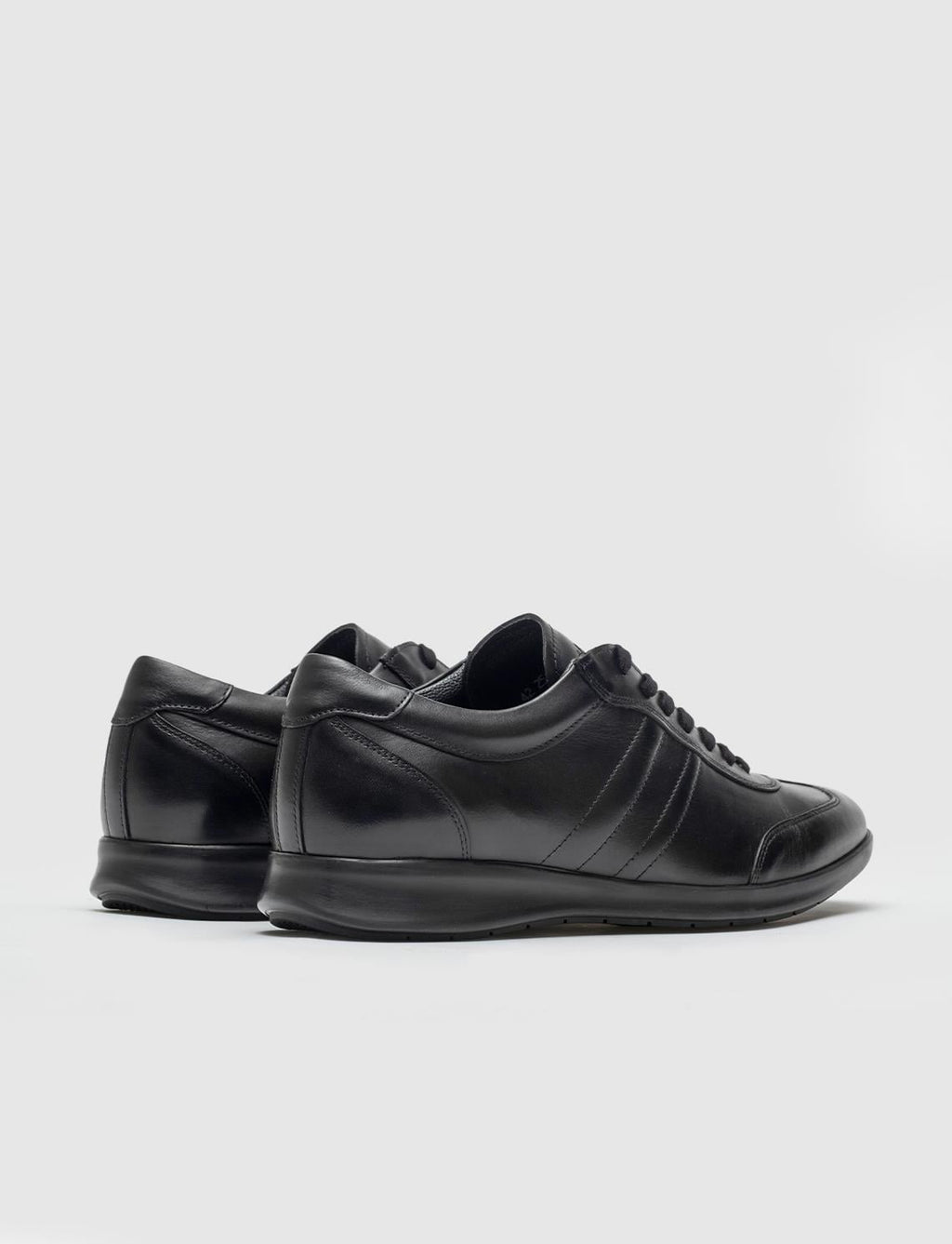 Genuine Leather Black Lace-up Non-Slip Men's Casual Shoes