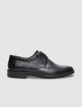 Genuine Leather Black Lace-up Men's Casual Shoes