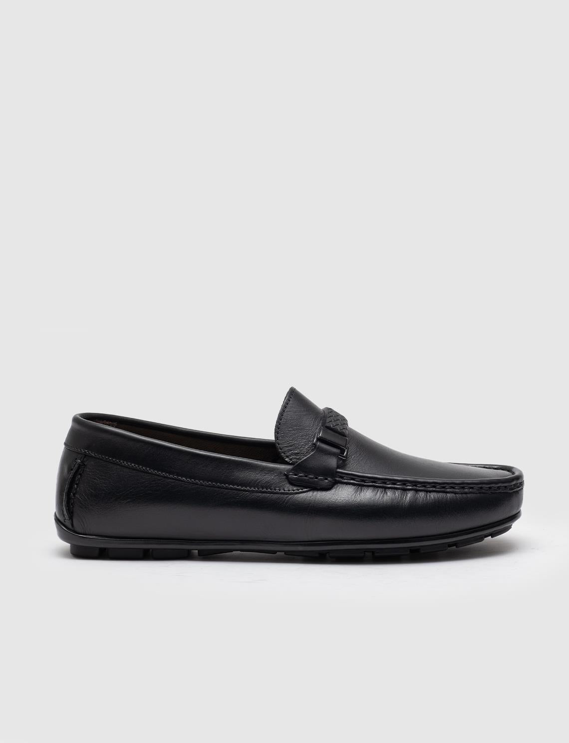 Genuine Leather Black Men's Shoes