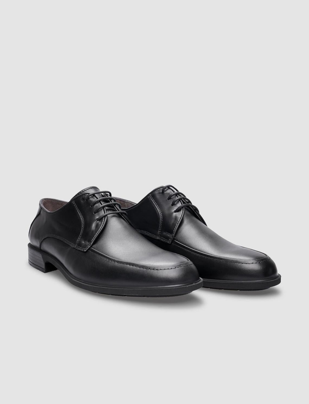 Genuine Leather Black Lace-up Men's Casual Shoes
