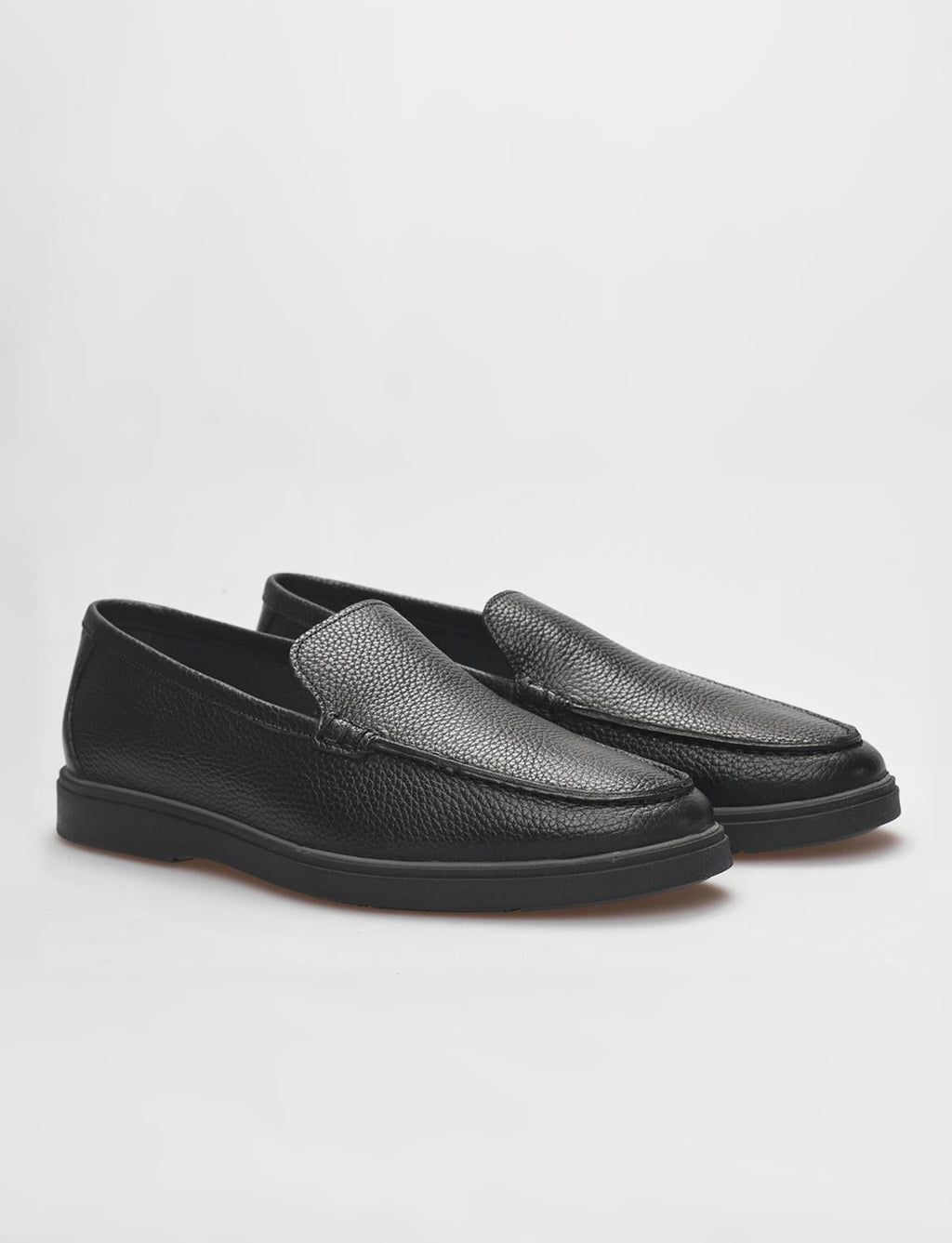 Genuine Leather Black Men's Loafer