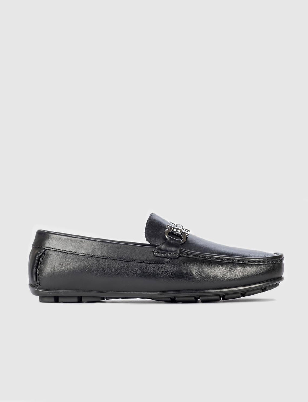 Genuine Leather Black Men's Loafer