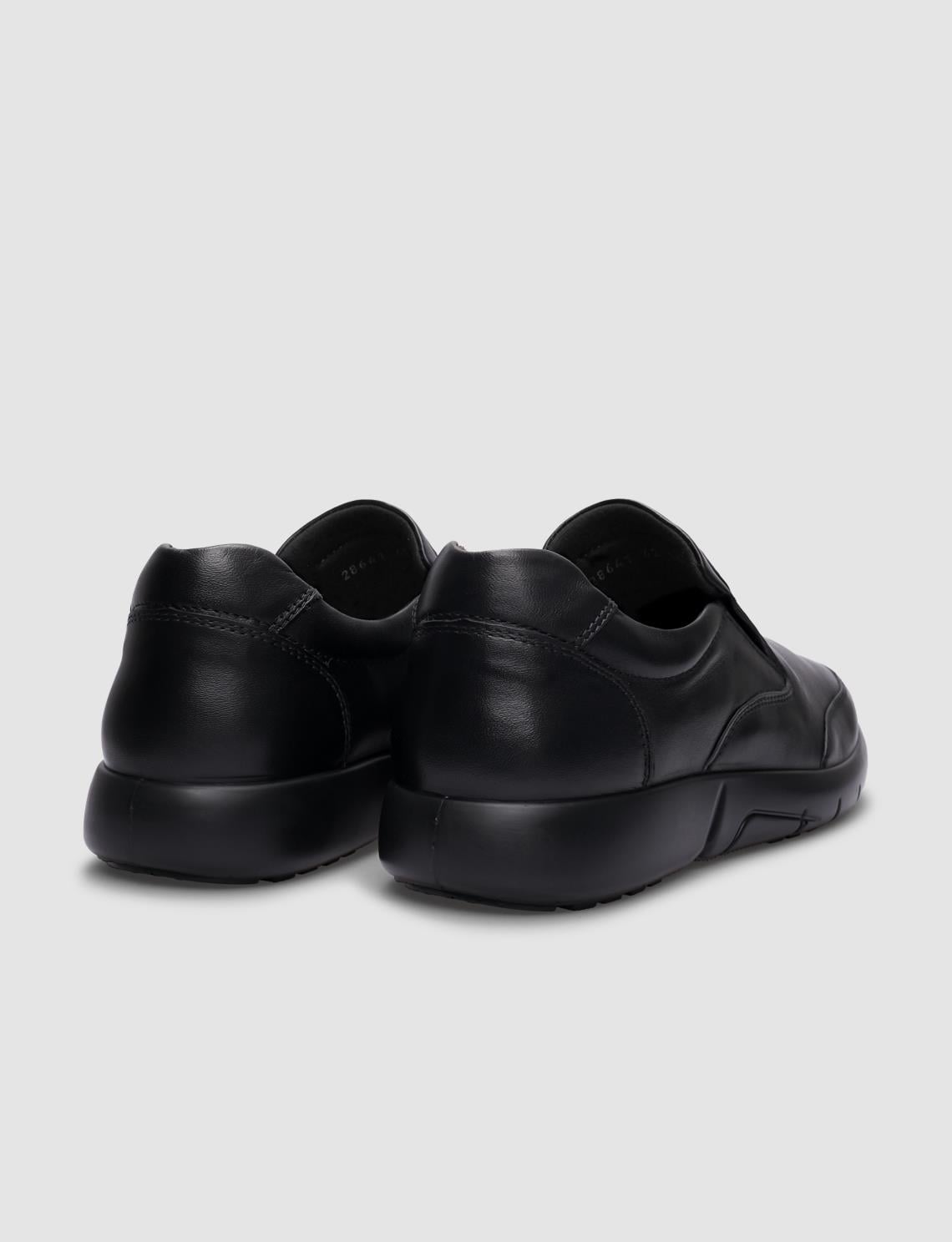 Genuine Leather Black Men's Casual Shoes