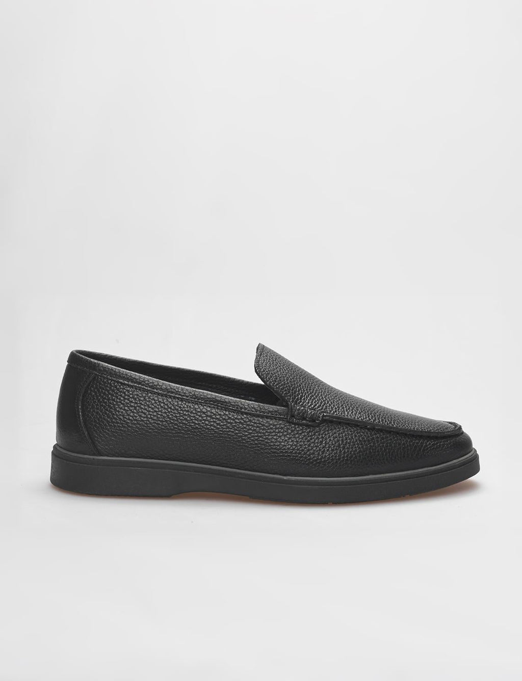 Genuine Leather Black Men's Loafer