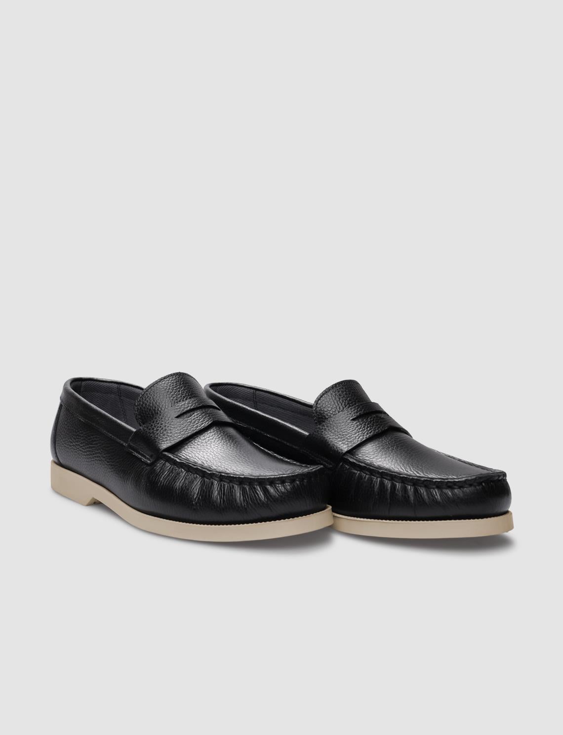 Genuine Leather Black Women's Casual Shoes