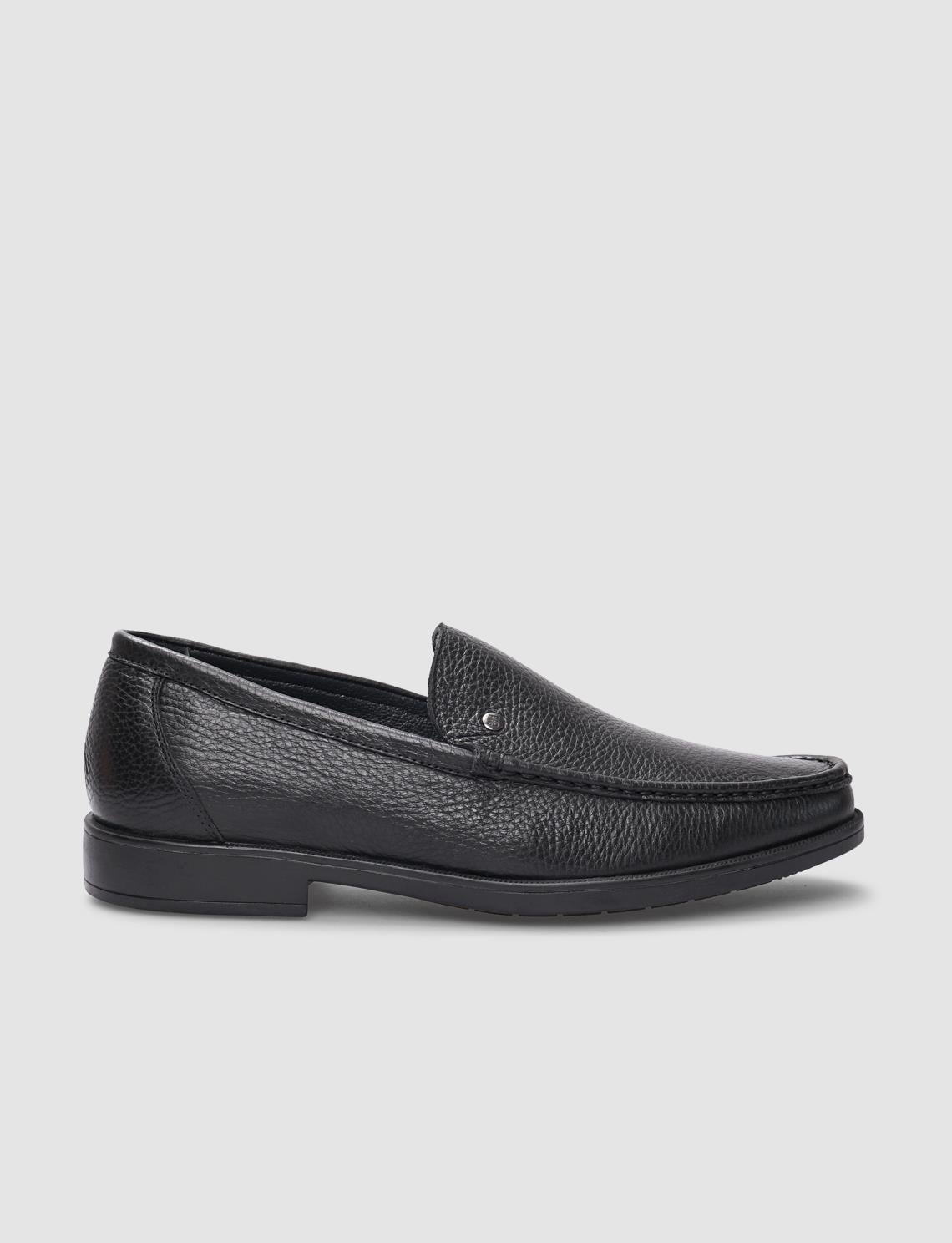 Genuine Leather Black Men's Casual Shoes