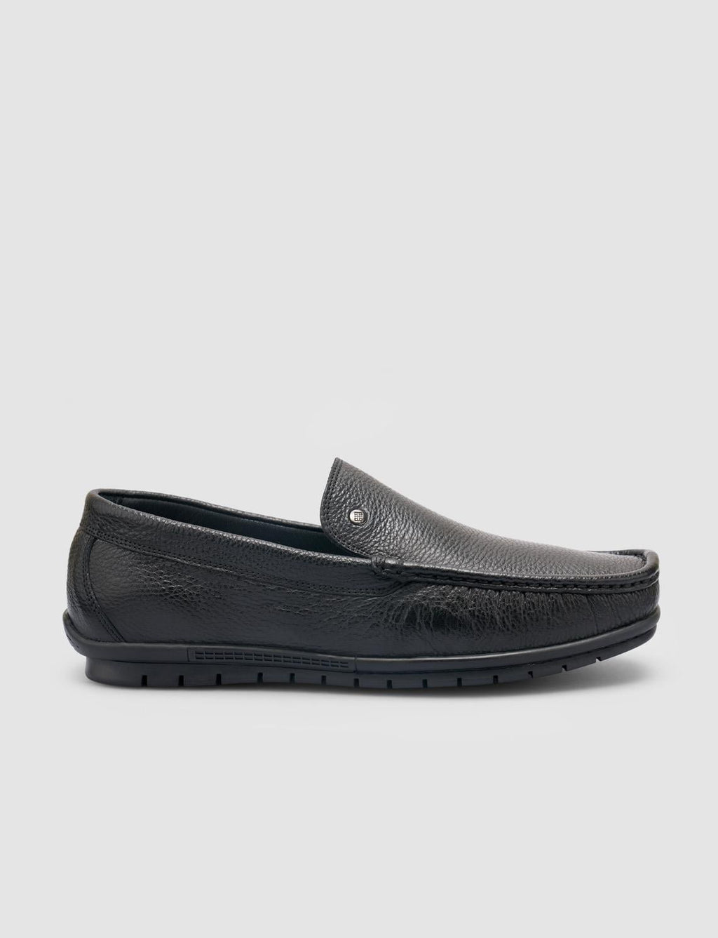 100% Genuine Leather Black Men's Casual Shoes