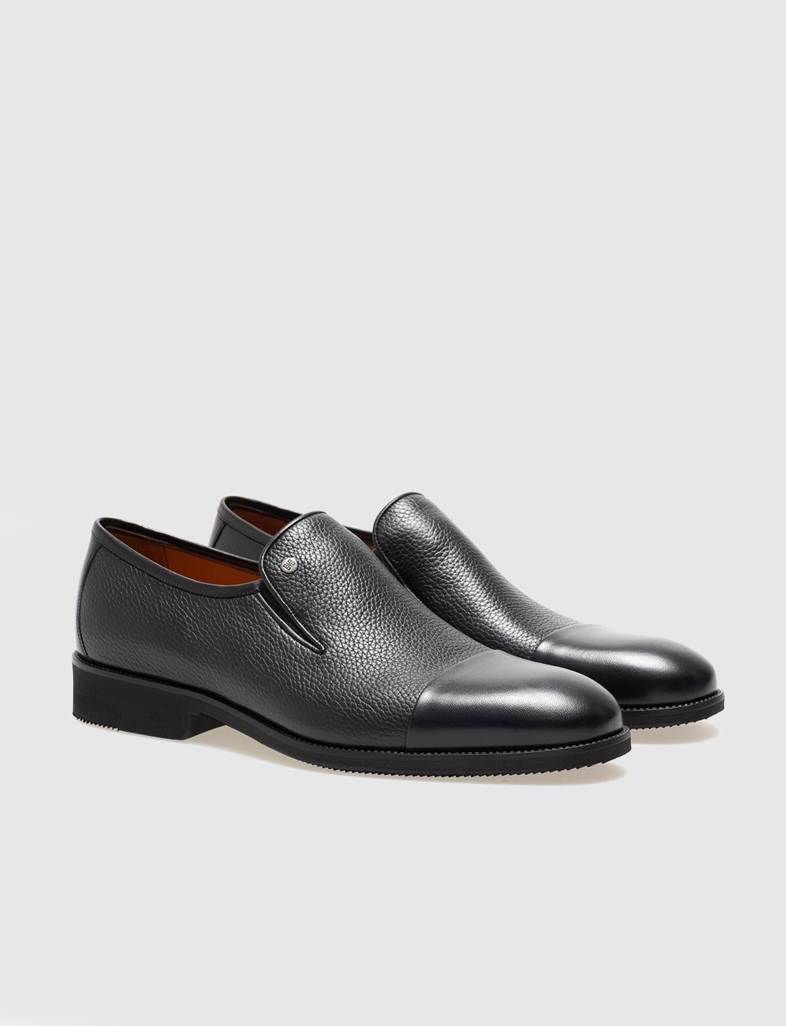 Genuine Leather Black Men's Classic Shoes