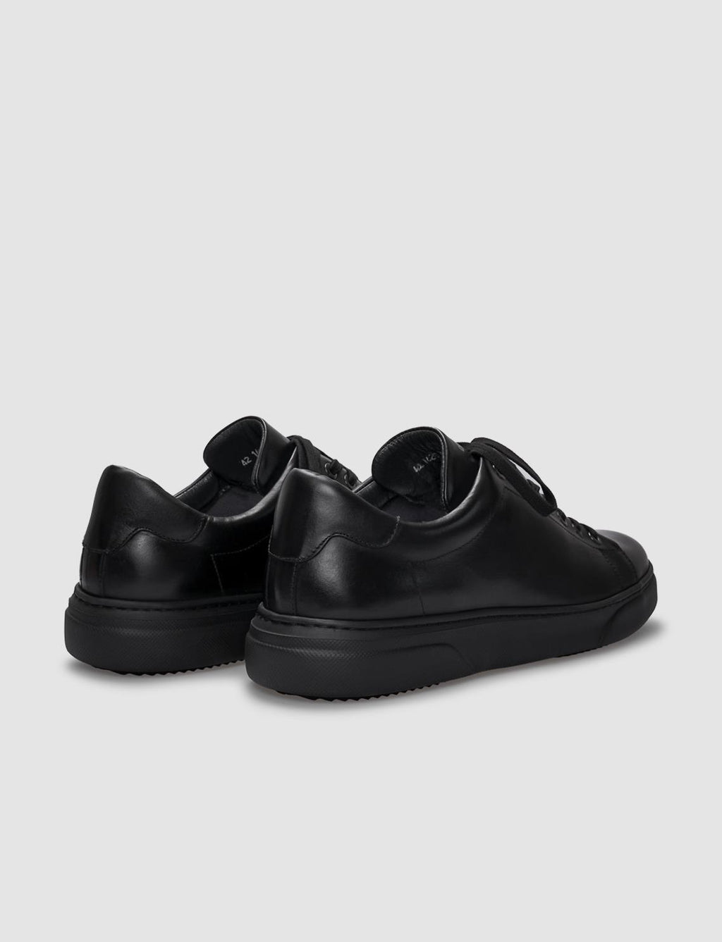 Genuine Leather Black Lace-up Men's Casual Shoes