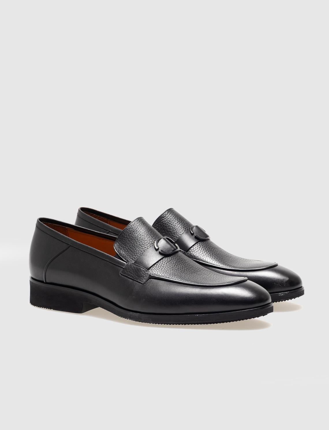 Genuine Leather Black Men's Classic Shoes