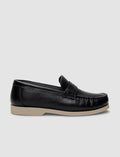 Genuine Leather Black Women's Casual Shoes