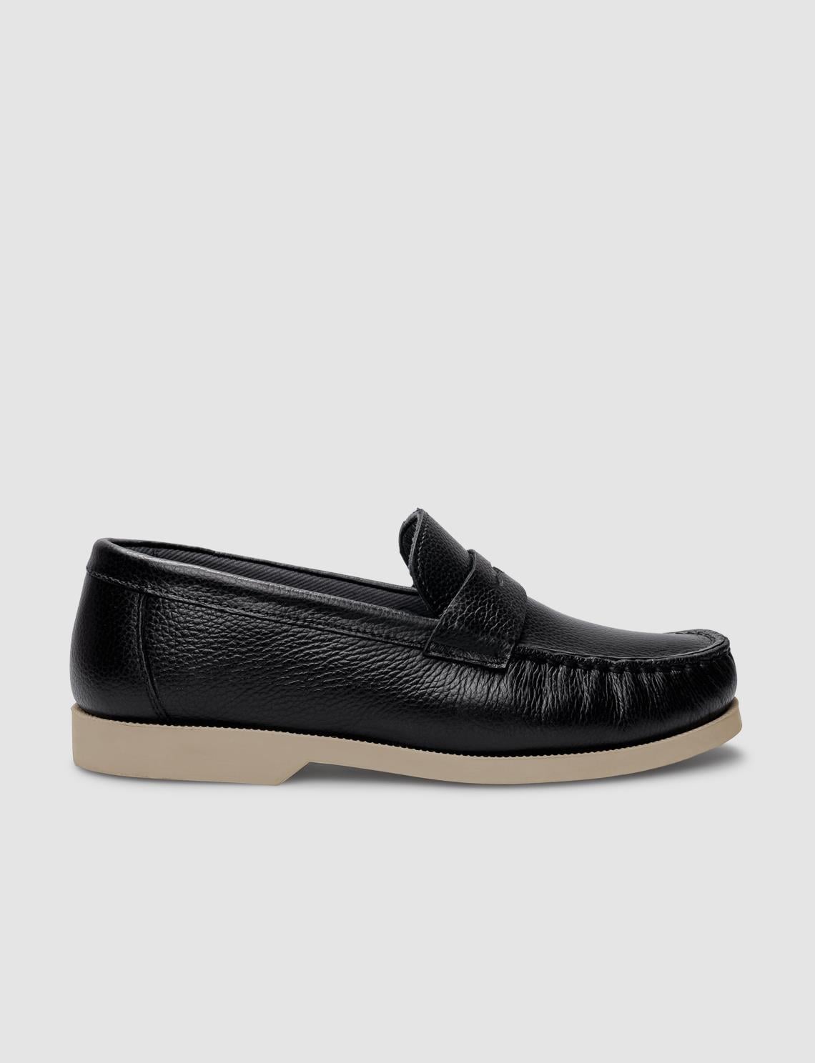 Genuine Leather Black Women's Casual Shoes