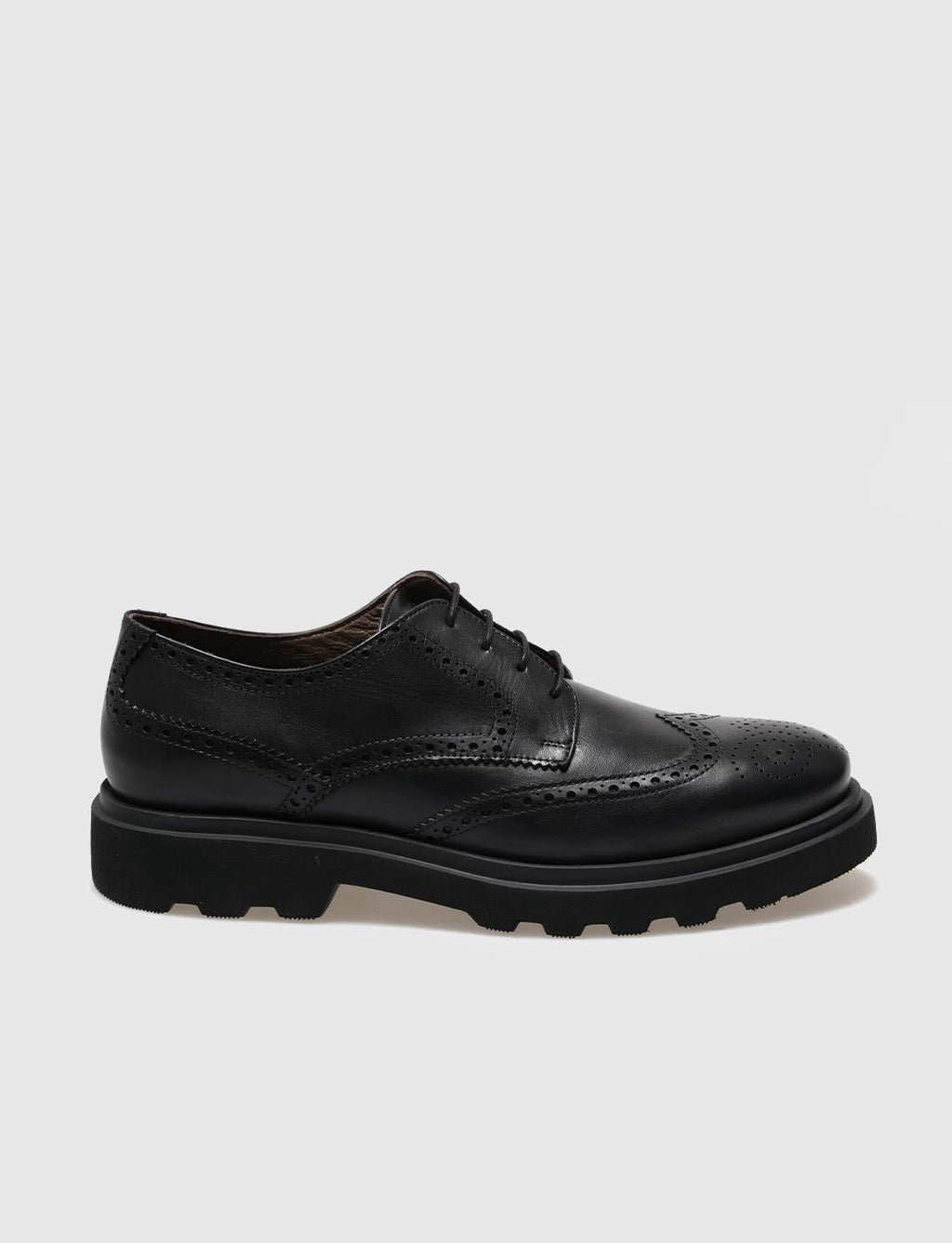 Genuine Leather Black Lace-up Men's Casual Shoes