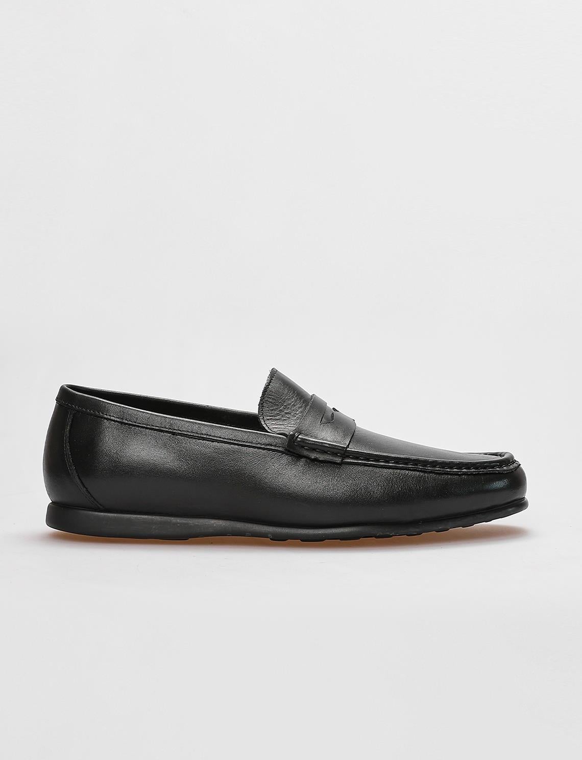Genuine Leather Black Men's Casual Shoes