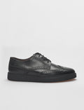 Genuine Leather Black Lace-up Men's Casual Shoes