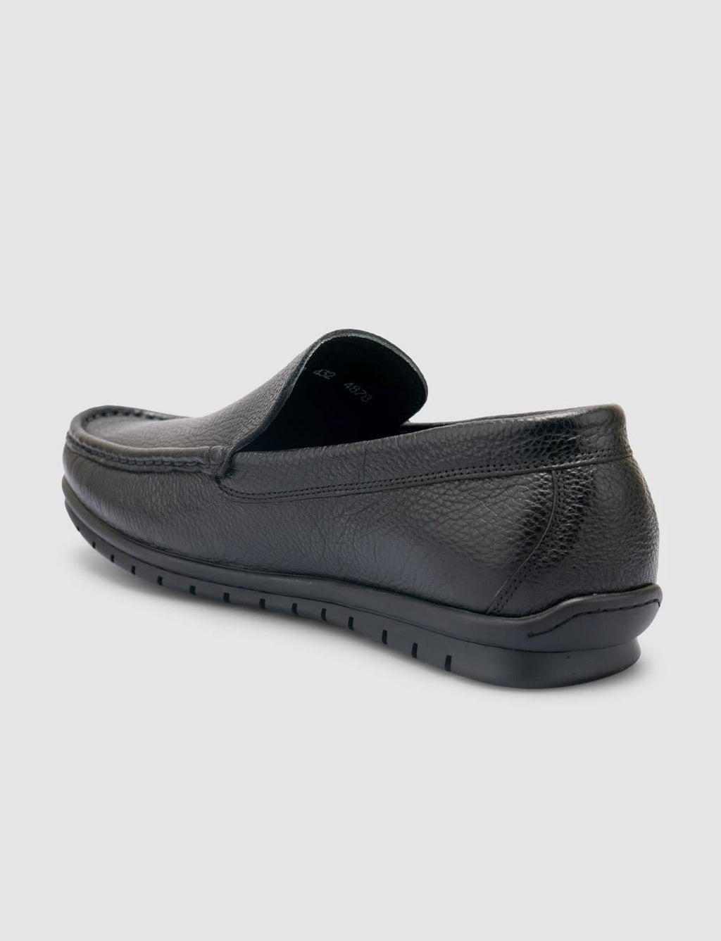 100% Genuine Leather Black Men's Casual Shoes
