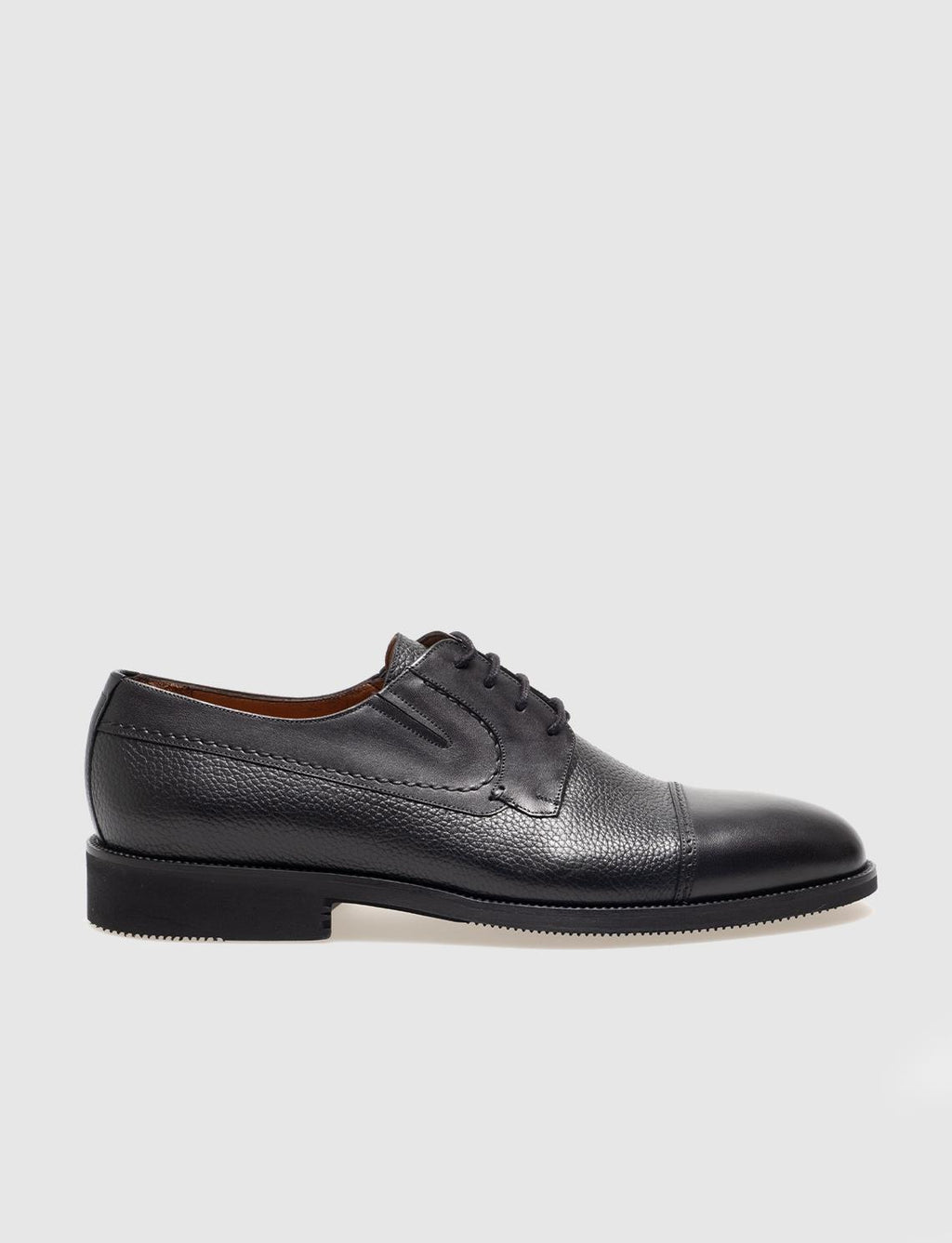 Genuine Leather Black Lace-up Men's Classic Shoes
