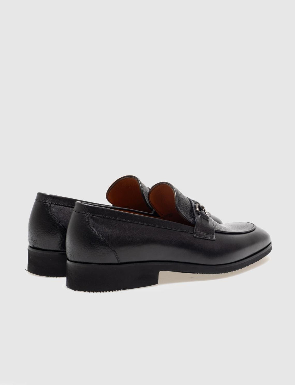 Genuine Leather Black Buckle Men's Classic Shoes