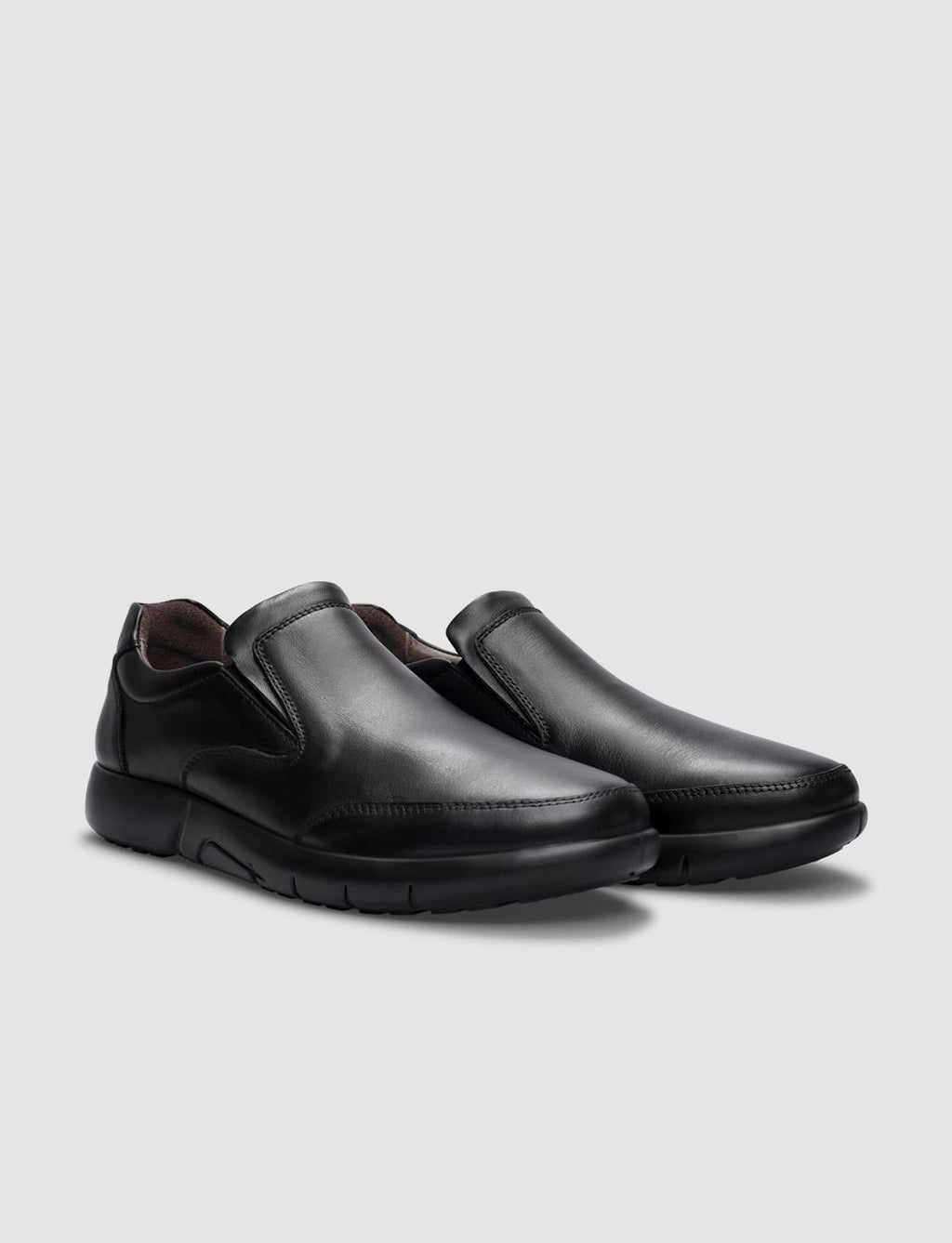 Genuine Leather Black Men's Casual Shoes