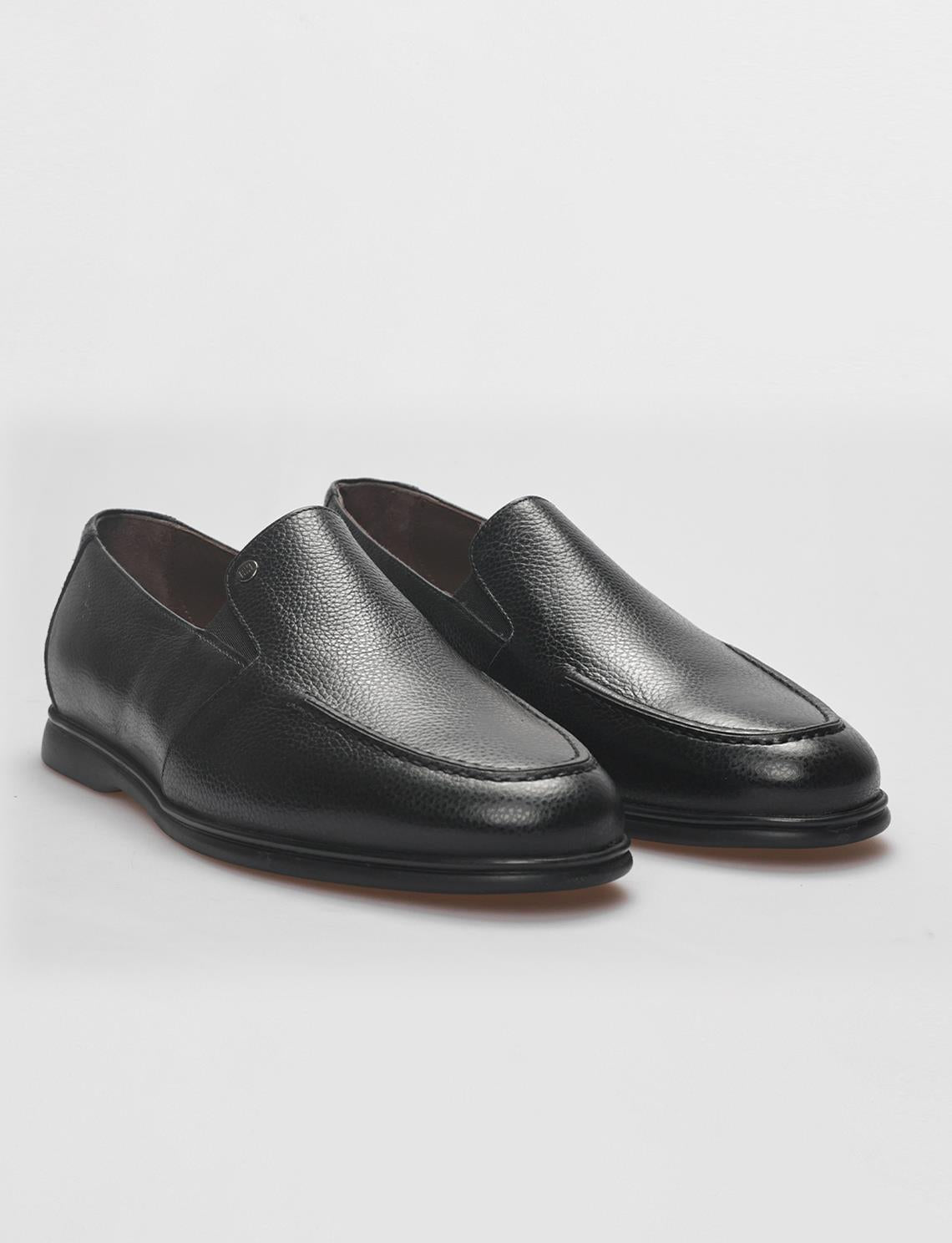 Genuine Leather Black Men's Casual Shoes