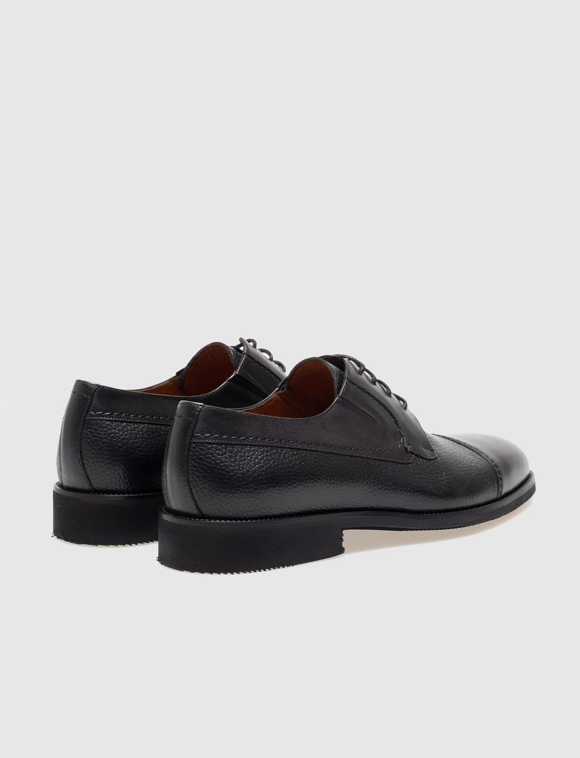 Genuine Leather Black Lace-up Men's Classic Shoes