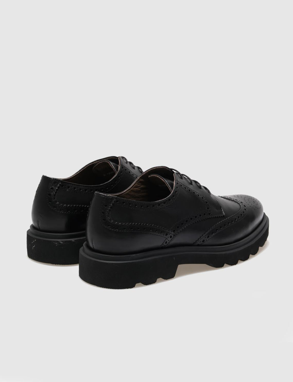 Genuine Leather Black Lace-up Men's Casual Shoes