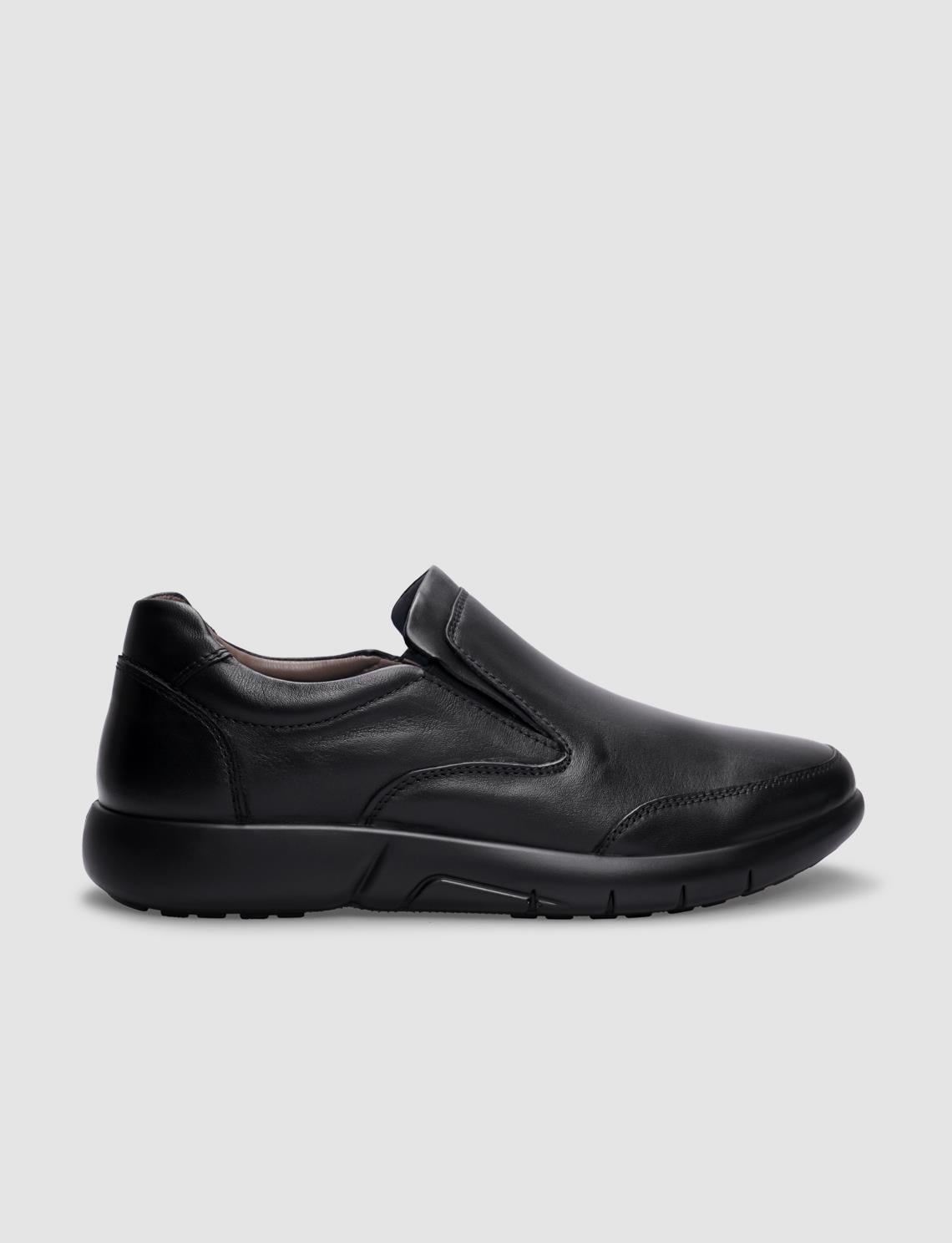 Genuine Leather Black Men's Casual Shoes